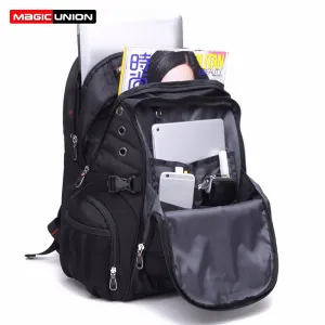 Swiss External Waterproof USB MAGIC UNION Anti Man Exclusive offer Backpack Laptop Men's Theft Travel Bag 15/17 inch Large Seamless integration Backpack Capacity Bag