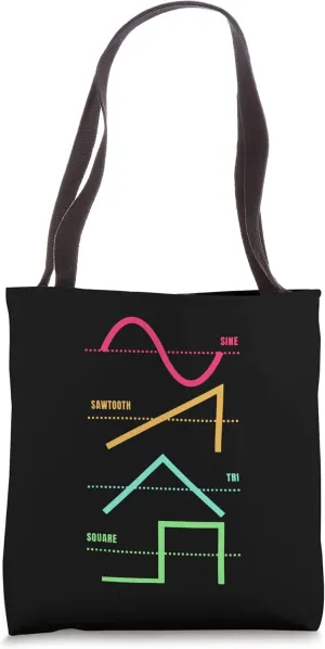 Synthesizer Techno Modular Synth Analog Nerd Tote Bag