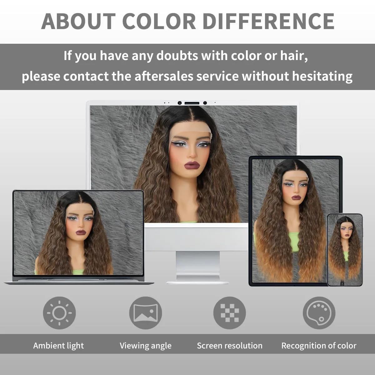 Synthetic Lace Front Wigs Pre Plucked Ombre Honey Blonde Natural Wavy Wig for Black Women 13x4x1 Middle Part Glueless Ready to Wear Daily Party Wear