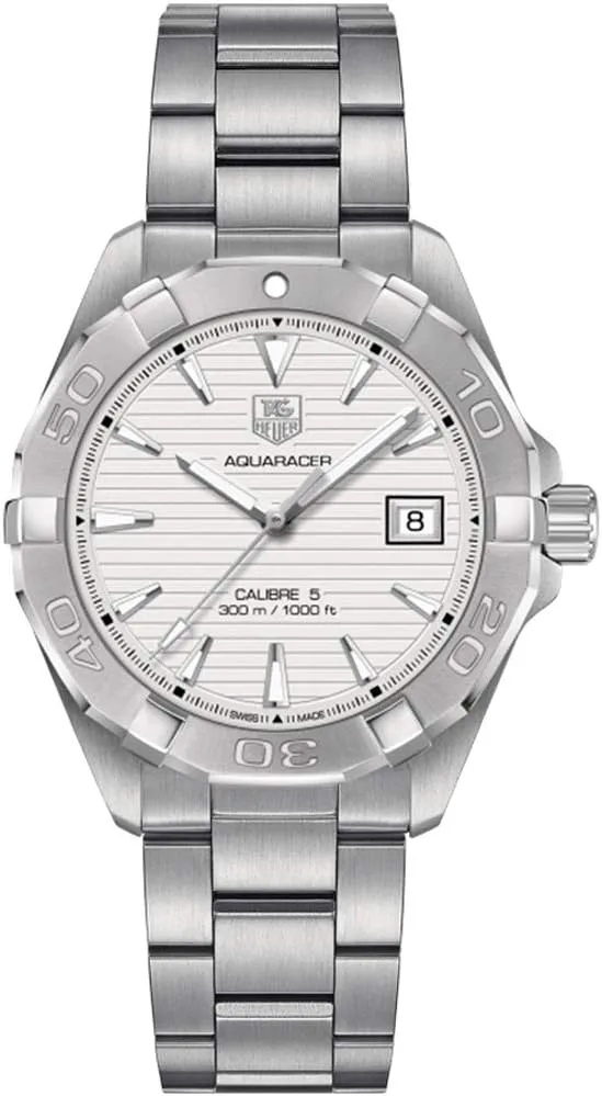 TAG Heuer Men's WAY2111.BA0928 Aquaracer Analog Display Swiss Automatic Silver Watch