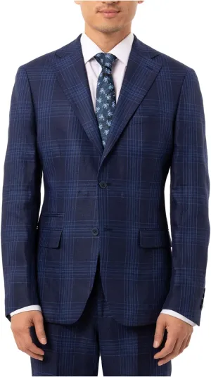 Tallia Mens Plaid Linen