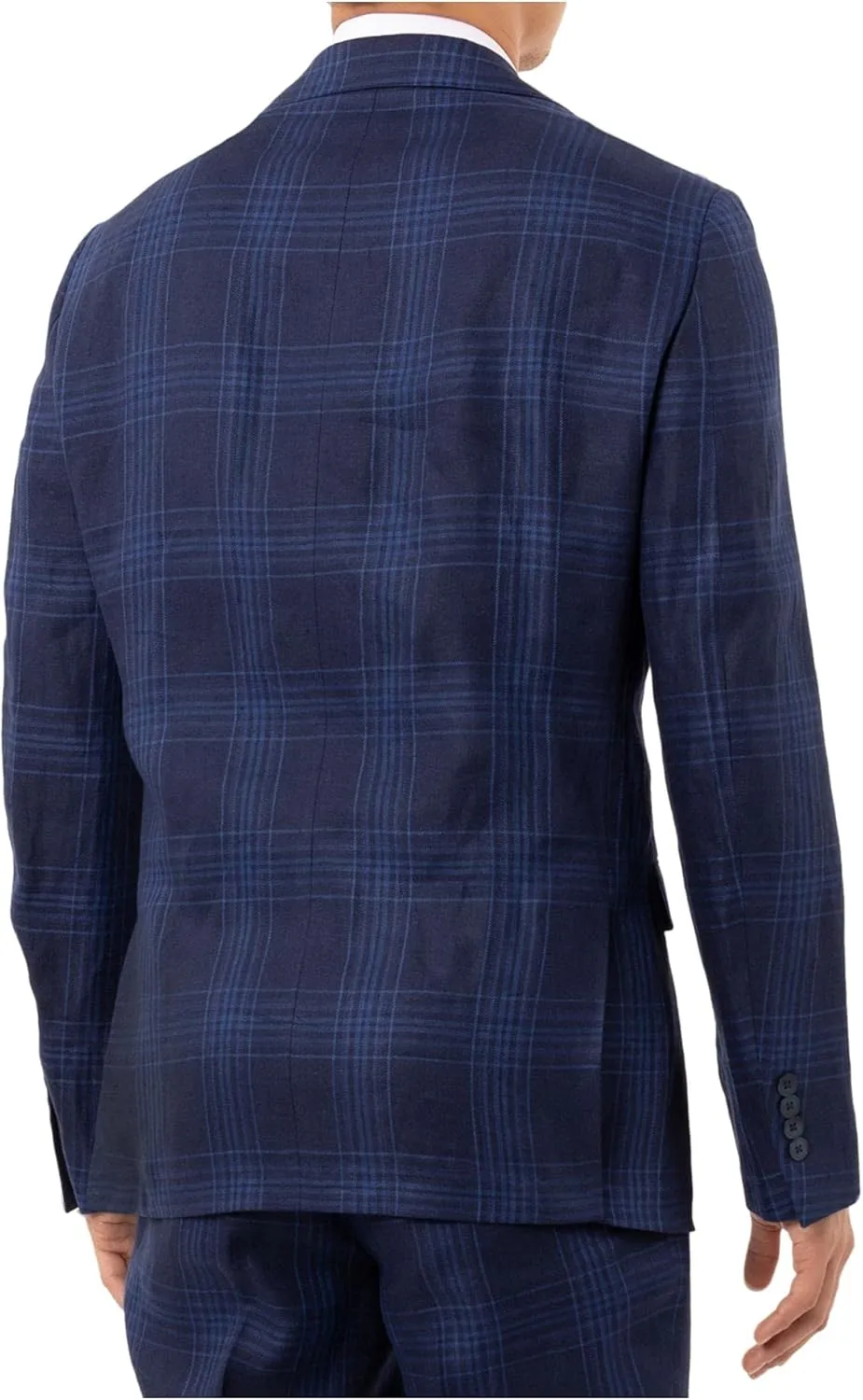 Tallia Mens Plaid Linen