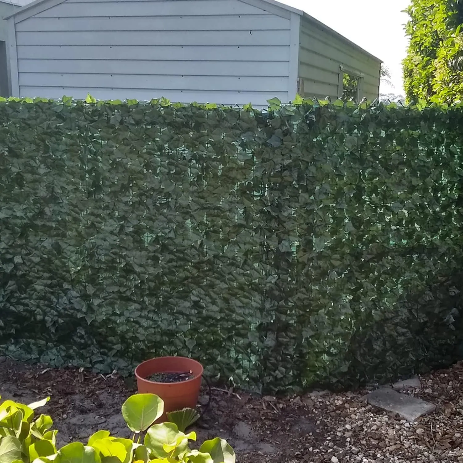 TANG Sunshades Depot 6' FT x 10' FT Artificial Faux Ivy Privacy Fence Screen Leaf Vine Decoration Panel with 130 GSM Mesh Back
