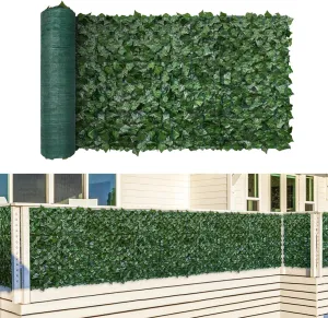 TANG Sunshades Depot 6' FT x 10' FT Artificial Faux Ivy Privacy Fence Screen Leaf Vine Decoration Panel with 130 GSM Mesh Back