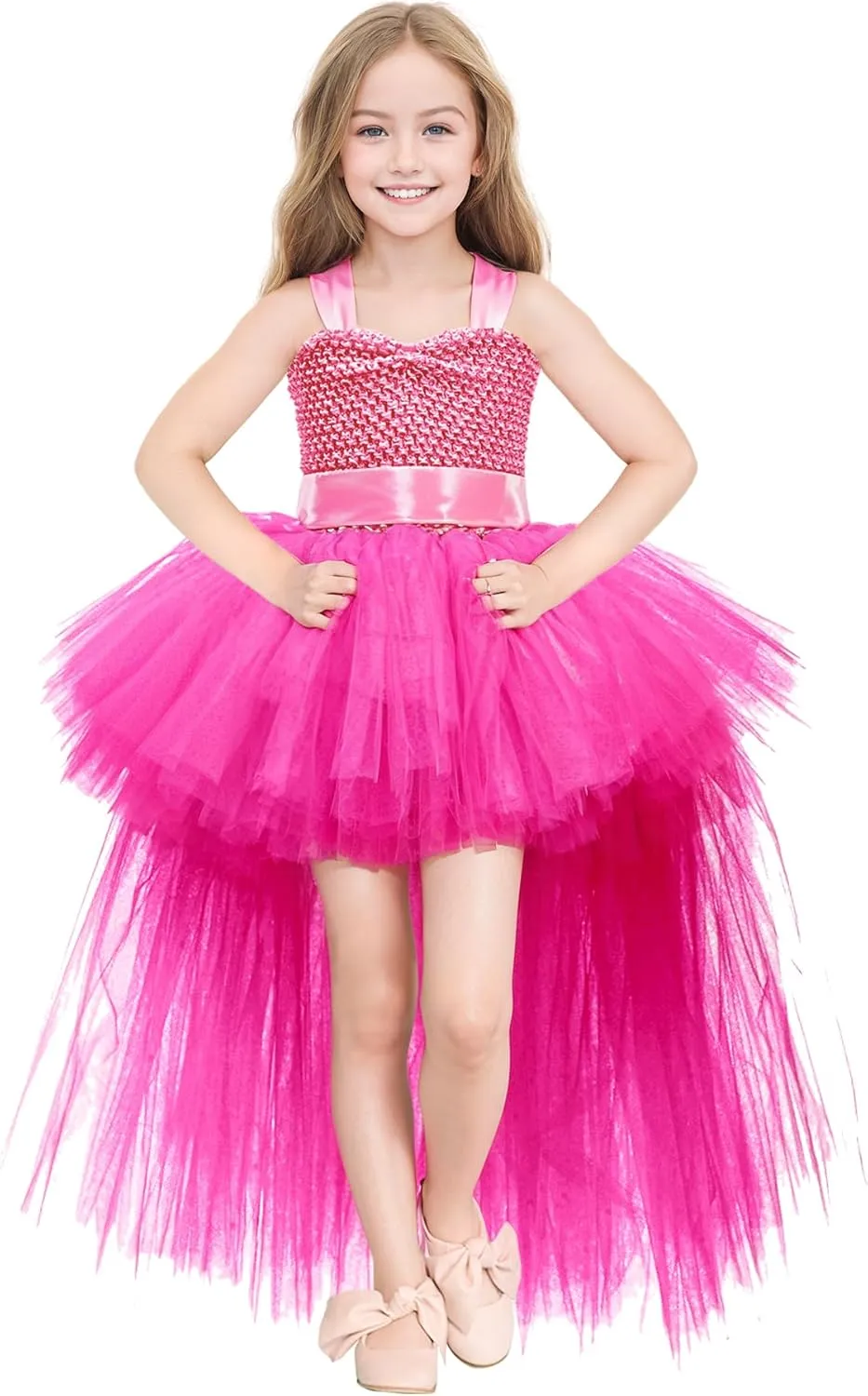 Tao-Ge Christmas Tutu Dress for Girls Tulle Dresses Fairy Princess Dress for Kids Toddler Little Girl Birthday Party Outfit