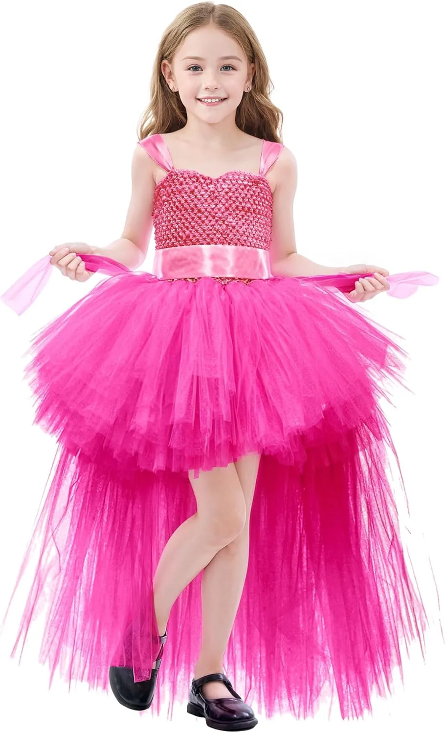Tao-Ge Christmas Tutu Dress for Girls Tulle Dresses Fairy Princess Dress for Kids Toddler Little Girl Birthday Party Outfit