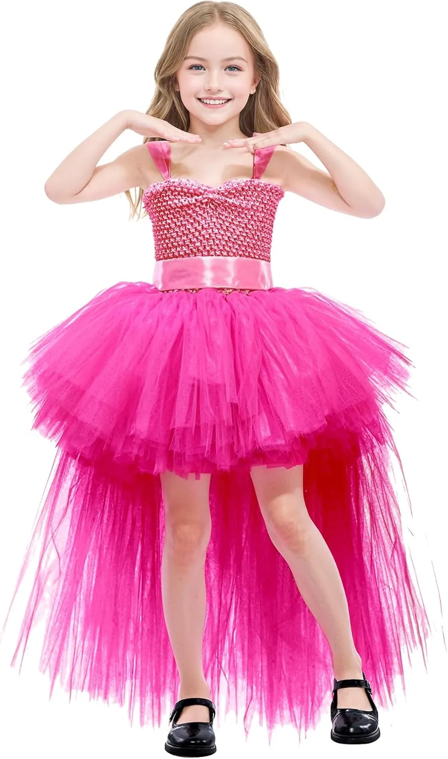 Tao-Ge Christmas Tutu Dress for Girls Tulle Dresses Fairy Princess Dress for Kids Toddler Little Girl Birthday Party Outfit