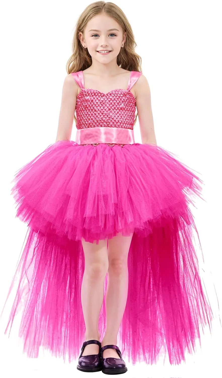 Tao-Ge Christmas Tutu Dress for Girls Tulle Dresses Fairy Princess Dress for Kids Toddler Little Girl Birthday Party Outfit