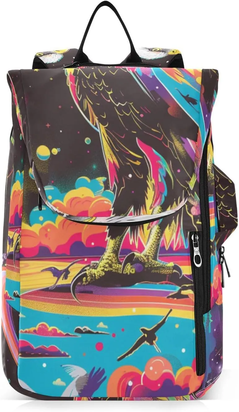 Tennis Bag Tennis Backpack for Women Men, Tennis Bag Holds 2 Rackets, Pickleball Paddles Balls, Badminton Squash, Eagle (42)