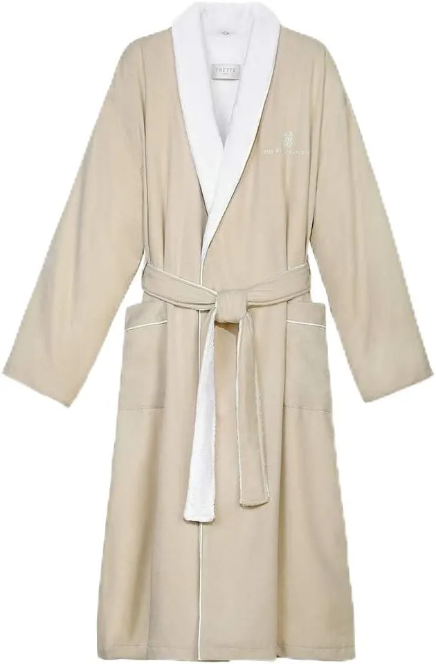 The Ritz-Carlton Frette Microfiber Robe - Beige - Luxury Hotel Bathrobe - Medium
