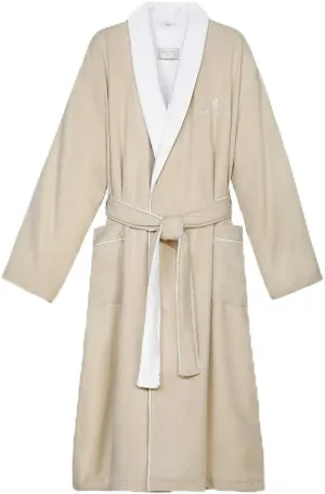 The Ritz-Carlton Frette Microfiber Robe - Beige - Luxury Hotel Bathrobe - Medium