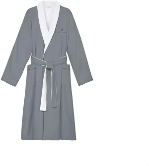 The Ritz-Carlton Frette Microfiber Robe - Grey - Luxury Hotel Bathrobe - Medium