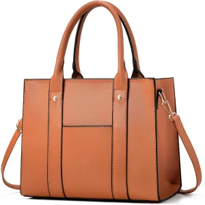 The Tote Bag Crossbody Purses for Women Shoulder Bag Handbags PU Leather Top Handle Bags with zipper