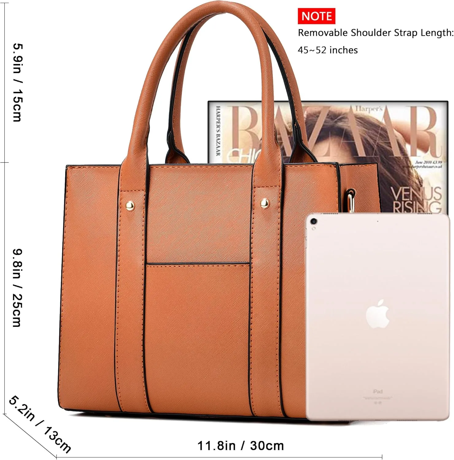The Tote Bag Crossbody Purses for Women Shoulder Bag Handbags PU Leather Top Handle Bags with zipper