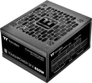 Thermaltake Toughpower SFX 850W 80Plus Platinum ATX 3.1 Standard Power Supply; 450W 12V-2x6 Connector Included; Full Modular; 90mm FDB Fan; PS-STP-0850FNFAPU-1; 7 Year Warranty