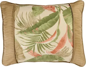 Thomasville At Home La Selva Natural Breakfast Pillow with Band, (1) Pillow with Filler, Indoor, Cotton