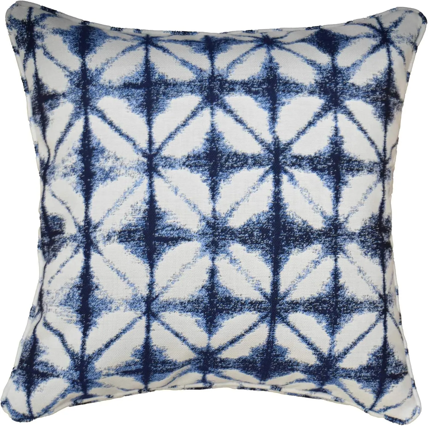 Thomasville At Home Midori Indigo 20" Square Pillow Cover Only, (1) Pillow Cover Only, Acrylic/Polyester, Outdoor