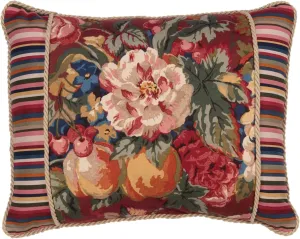 Thomasville At Home Queensland Breakfast Pillow with Accent Bands, (1) Pillow with Filler, Indoor, Cotton