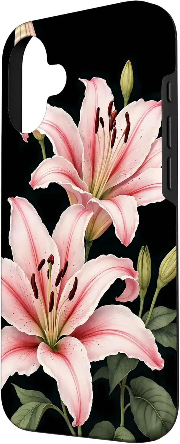 Tiger Lily Flower Case for iPhone 16
