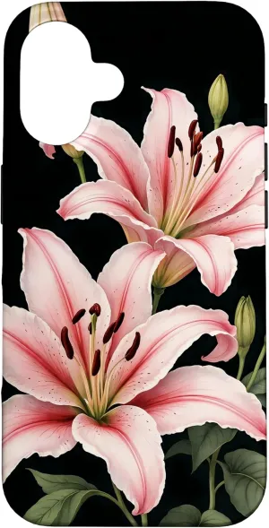 Tiger Lily Flower Case for iPhone 16
