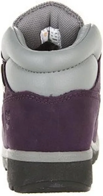 Timberland Children's Field Boot Leather/Fabric, Purple/Grey Leather/Fabric