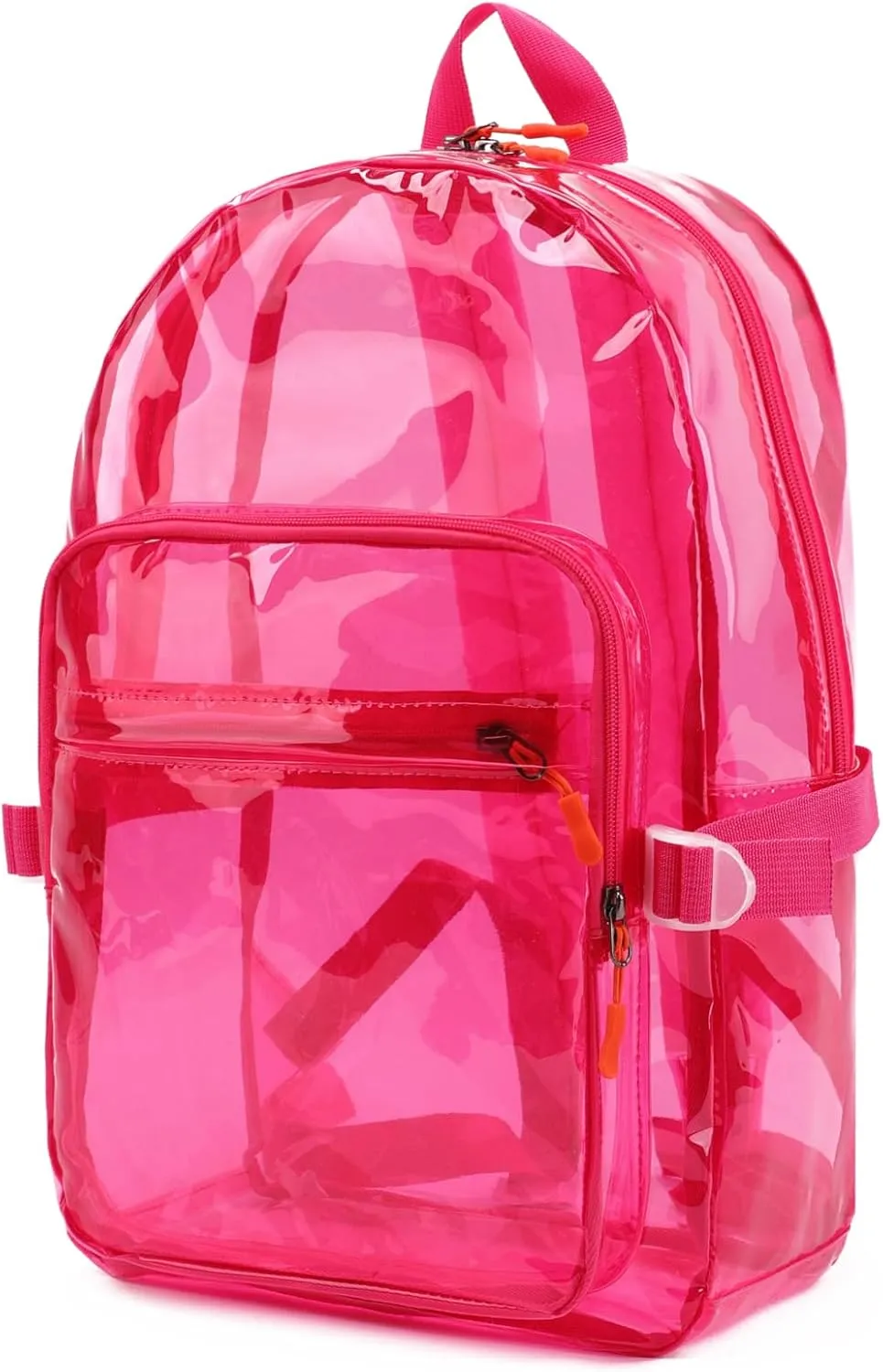 TINYAT Heavy Duty Transparent Clear backpack See Through Large Capacity Clear Bag for college, Concerts, Sports, Travel