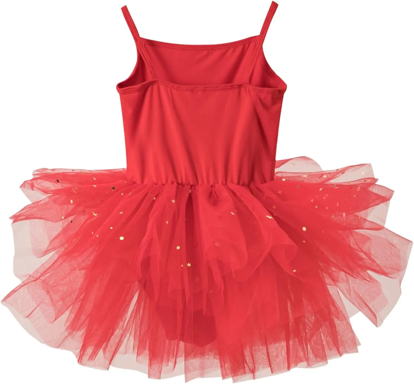 Toddler Girls Ballet Dress Toddler Dance Leotard Tutu with Shiny Tulle Ballerina Costume with Tulle Cuffs