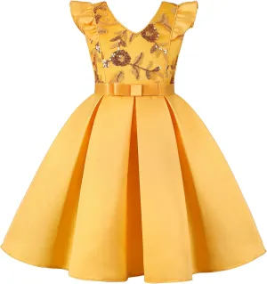 Toddler Girls Dress Cotton Linen Ruffle Backless Sleeveless Kids Casual Party Dresses Summer Beach Sundress Clothes