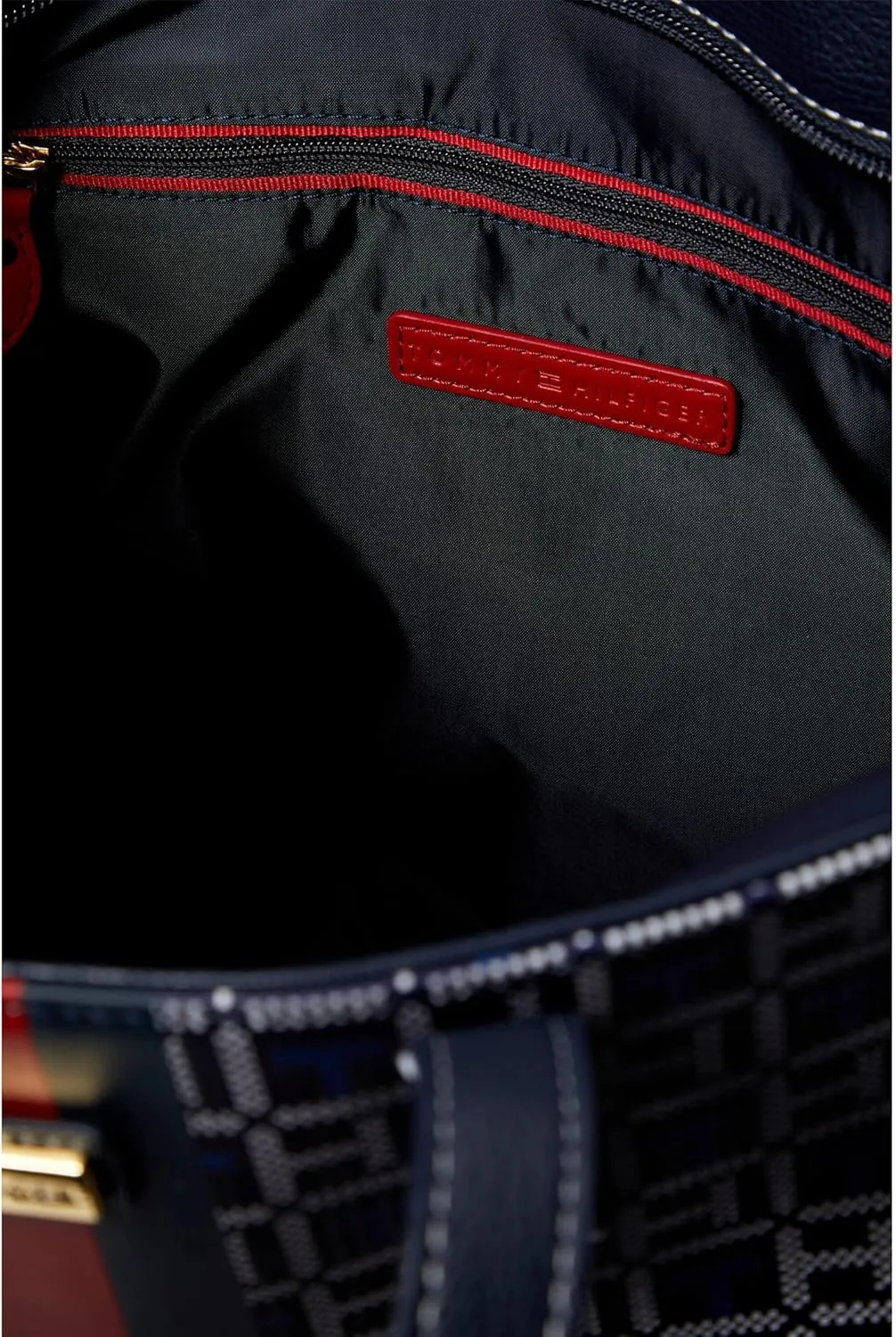 Tommy Hilfiger Ainsley II Top Zip Tote Coated Square Monogram