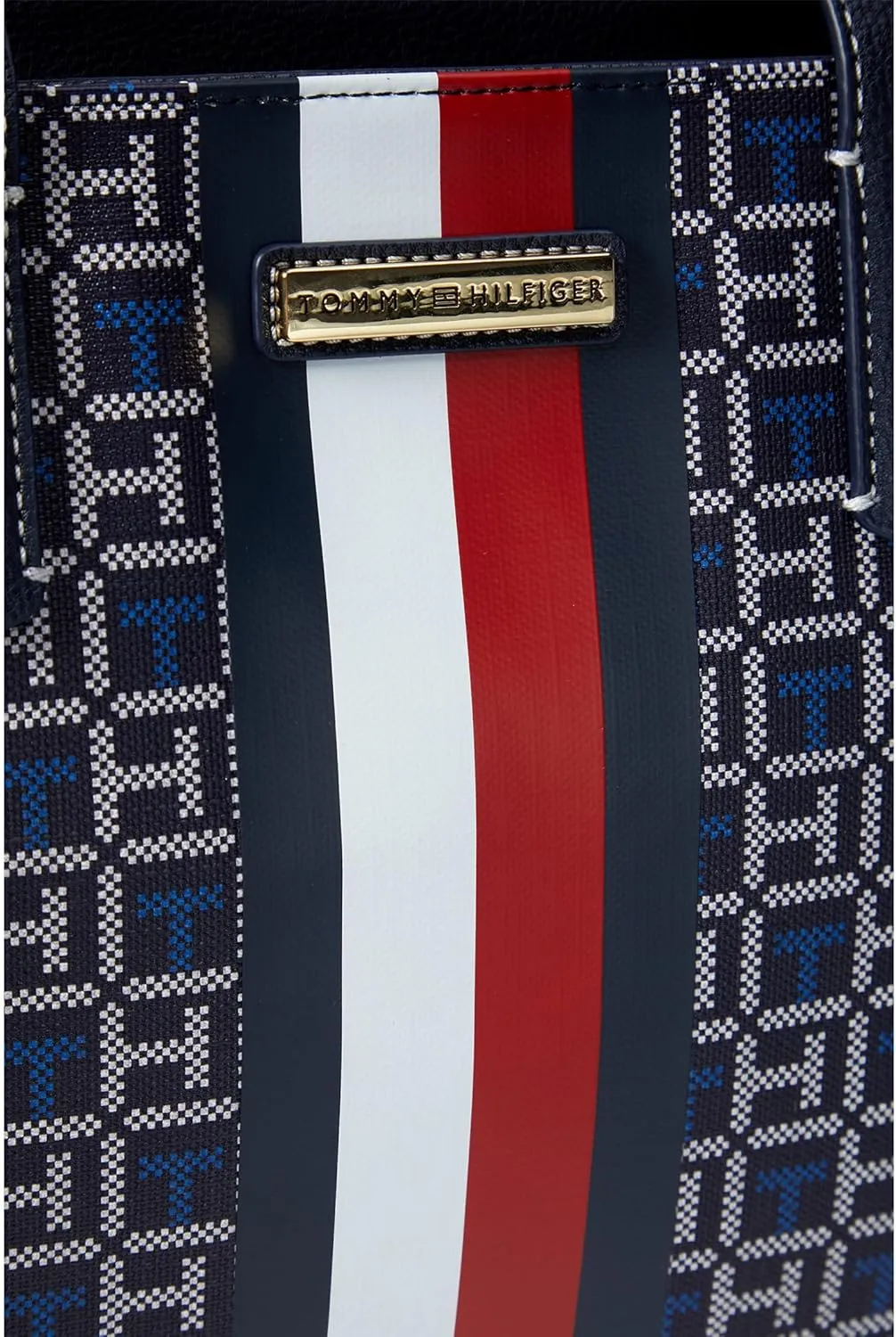 Tommy Hilfiger Ainsley II Top Zip Tote Coated Square Monogram
