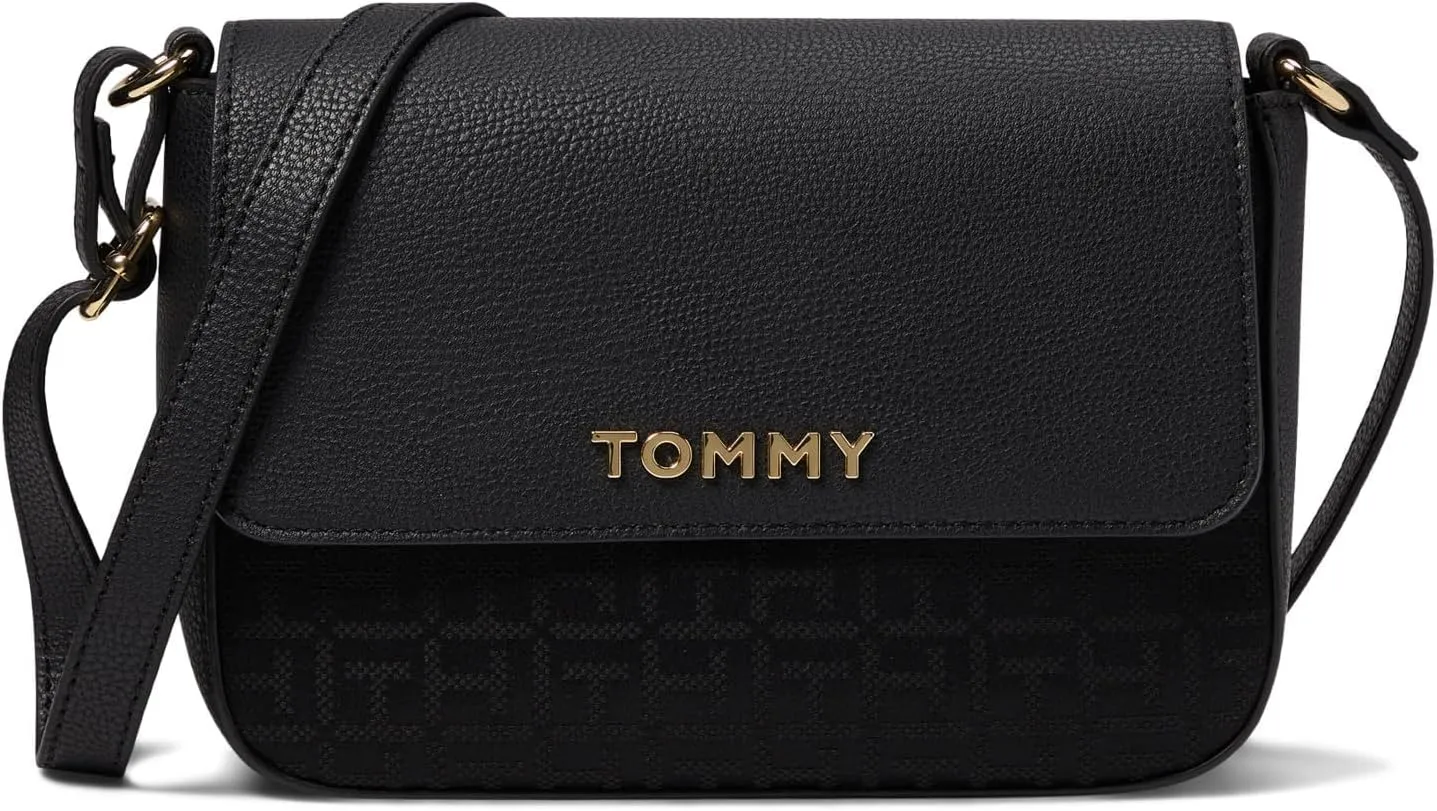 Tommy Hilfiger Alexis II Flap Crossbody Square Monogram Jacquard