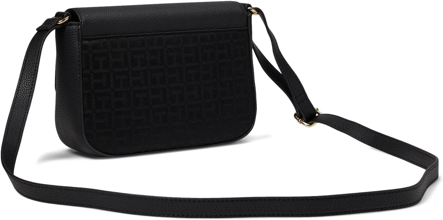 Tommy Hilfiger Alexis II Flap Crossbody Square Monogram Jacquard