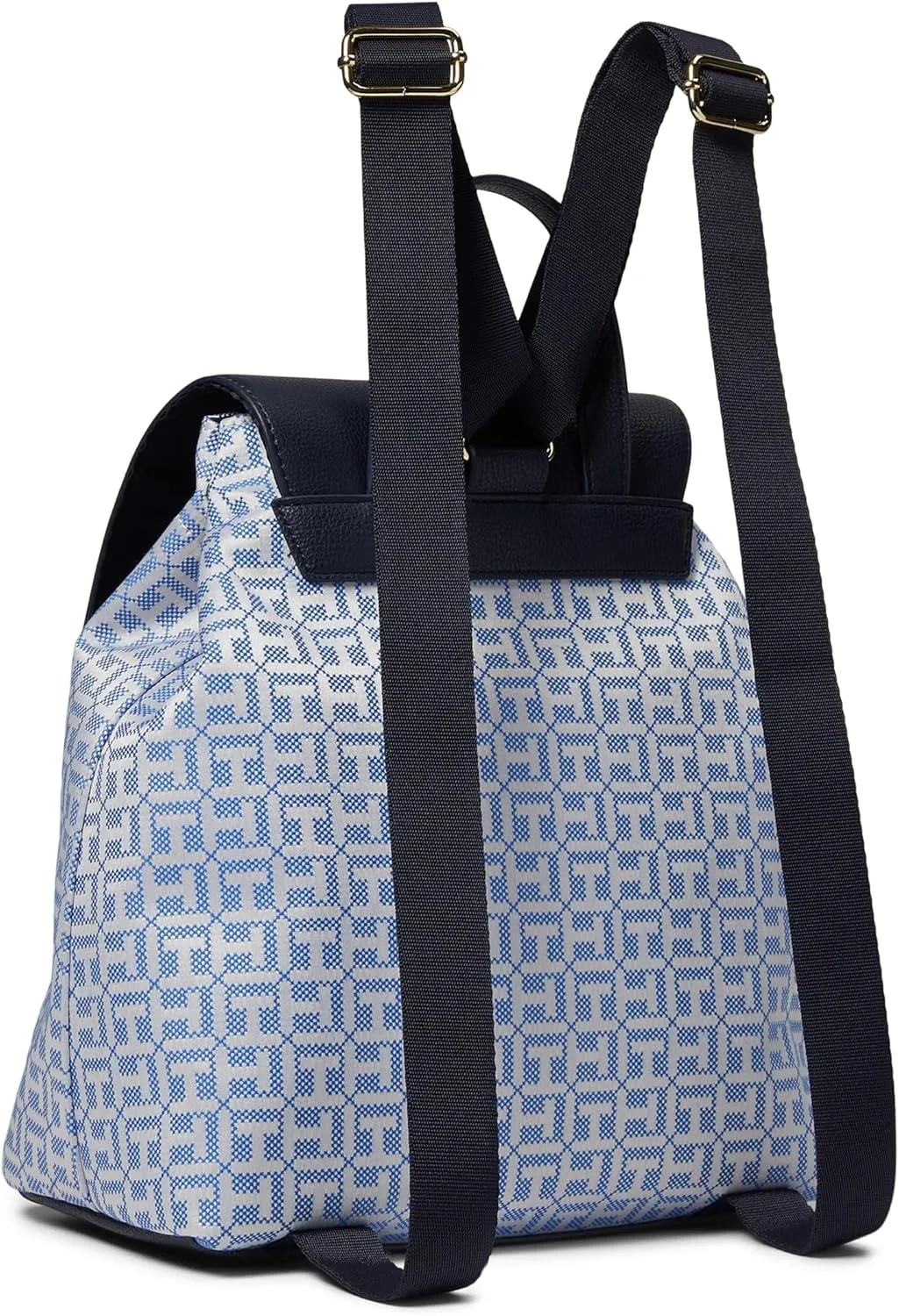 Tommy Hilfiger Chloe II Flap Backpack Blue Spell/White Greige One Size