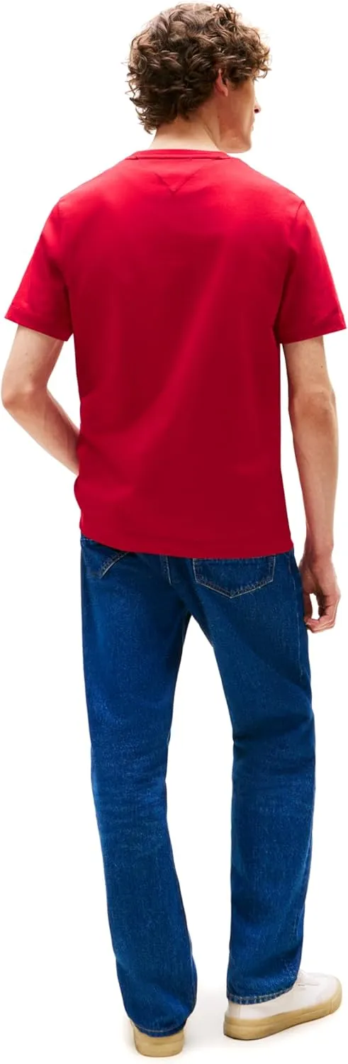 Tommy Hilfiger Men's Short Sleeve Cotton Graphic T-Shirts with Embroidered Monogram Logo