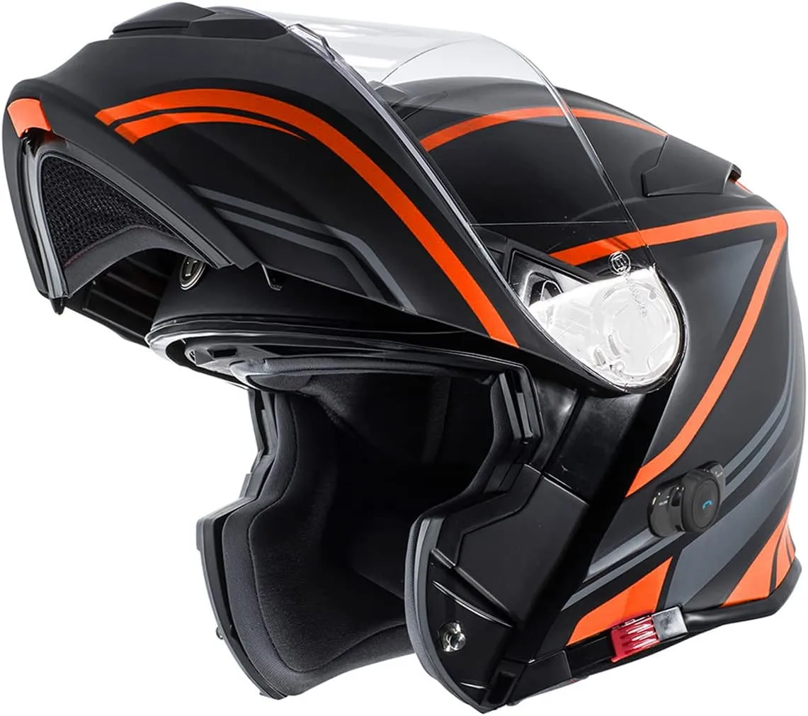 TORC T28B Blinc Wireless Integrated Full Face Motorcycle Helmet DOT & ECE Approved