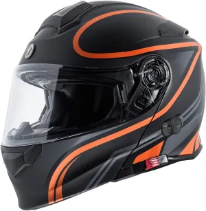 TORC T28B Blinc Wireless Integrated Full Face Motorcycle Helmet DOT & ECE Approved