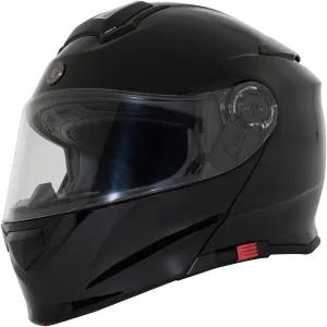 TORC Unisex-adult full-face-helmet-style T28 Motorcycle Helmet With Solid Color (Gloss Black,Large),1 Pack