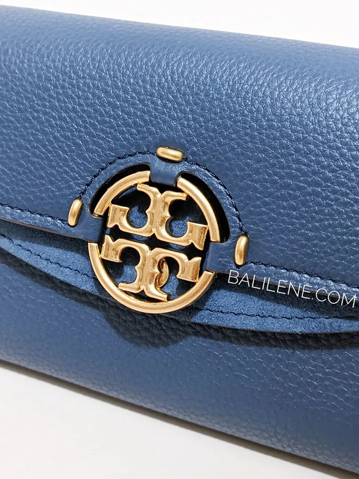Tory Burch Miller Crossbody Wallet Bluestone