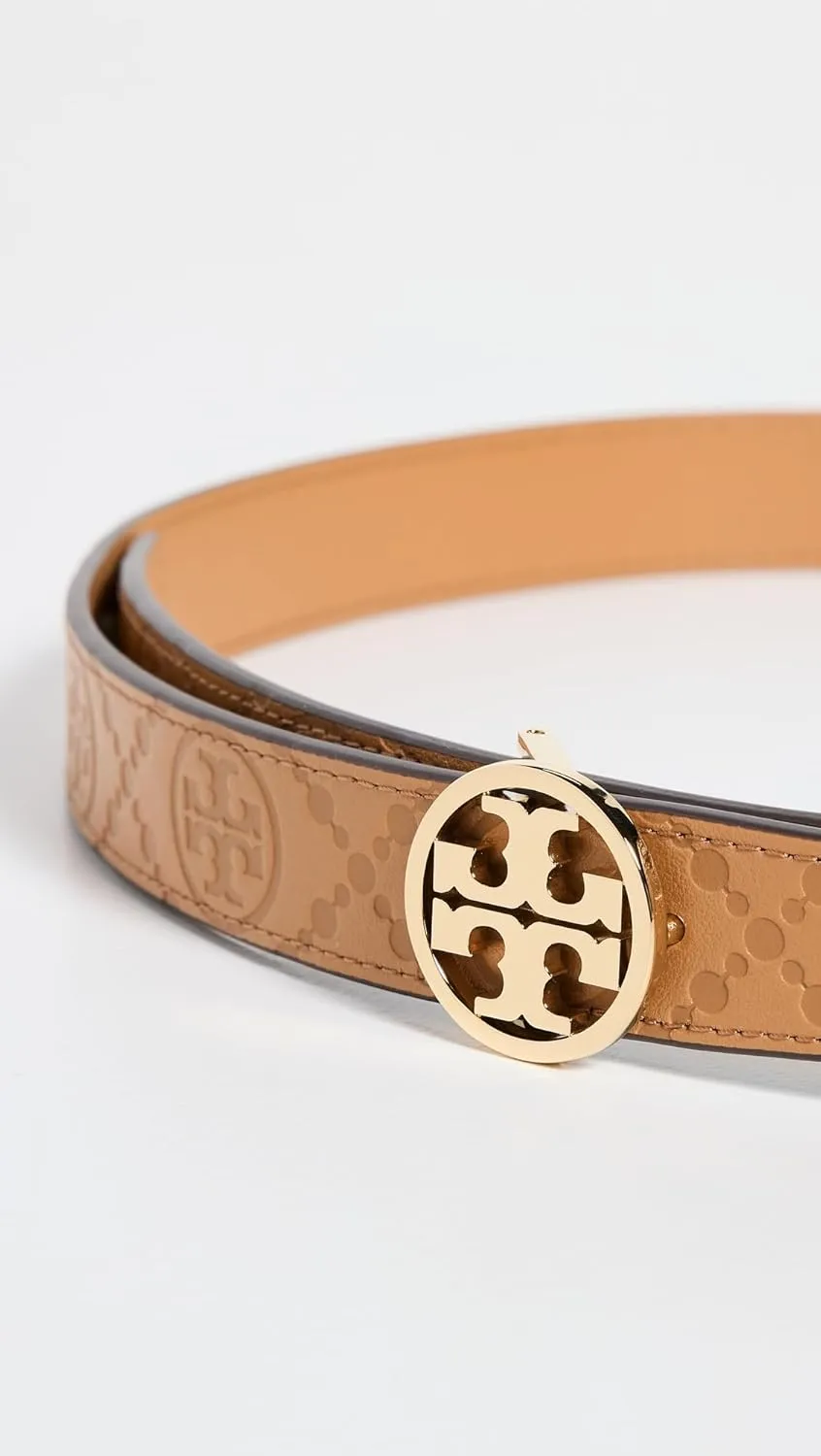 Tory Burch Women's 1" Miller Debossed T Monogram Belt