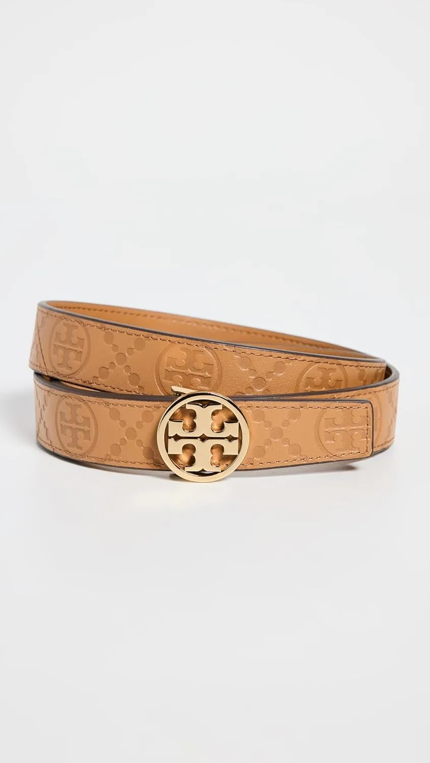 Tory Burch Women's 1" Miller Debossed T Monogram Belt