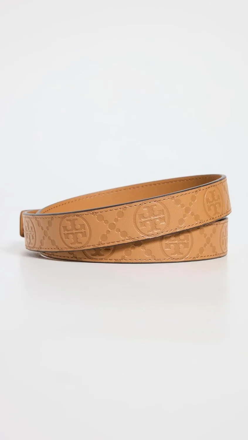 Tory Burch Women's 1" Miller Debossed T Monogram Belt