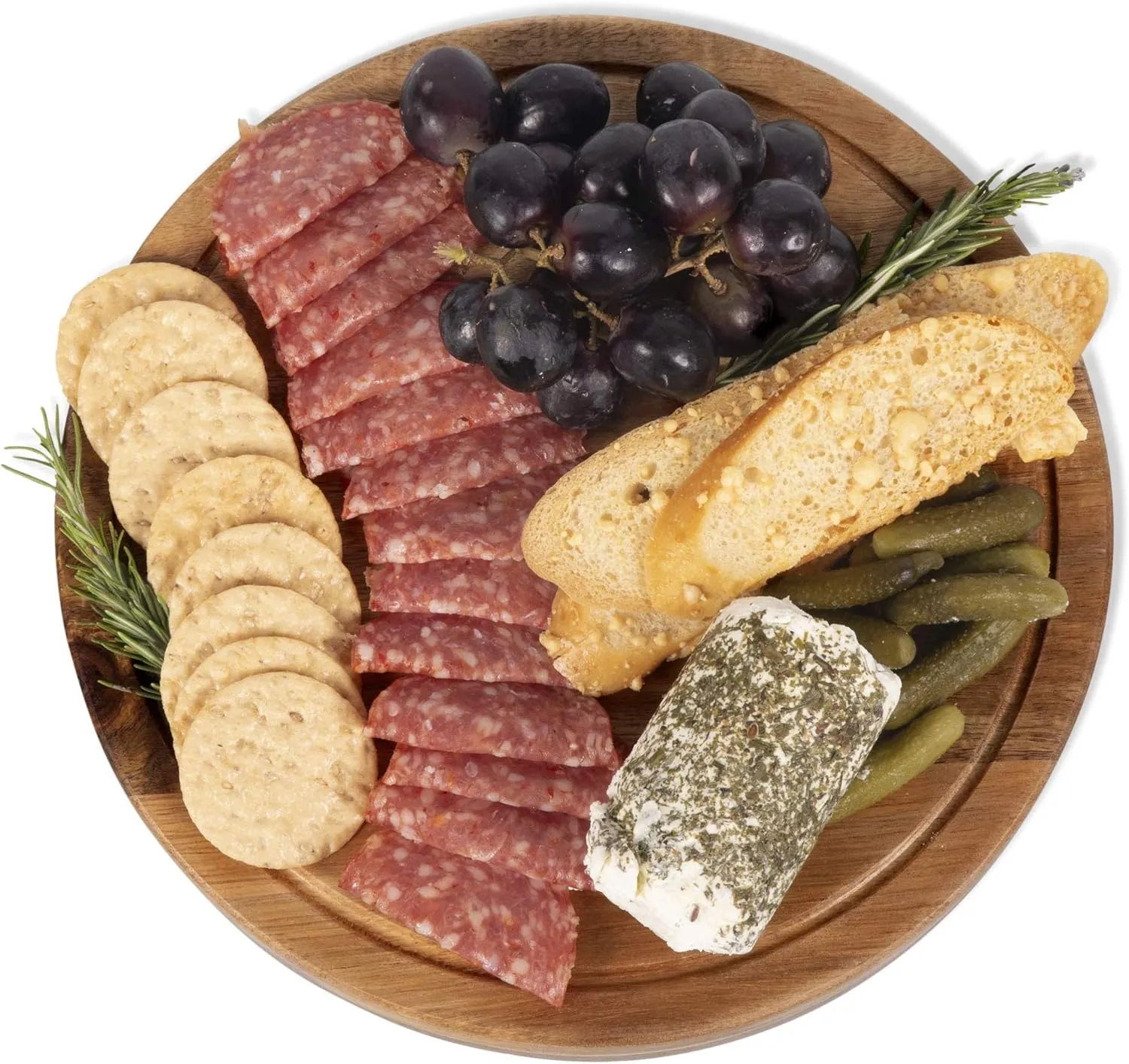 Toscana Monogram Initials T Personalized Acacia Circo Cheese Cutting Board & Tools Set