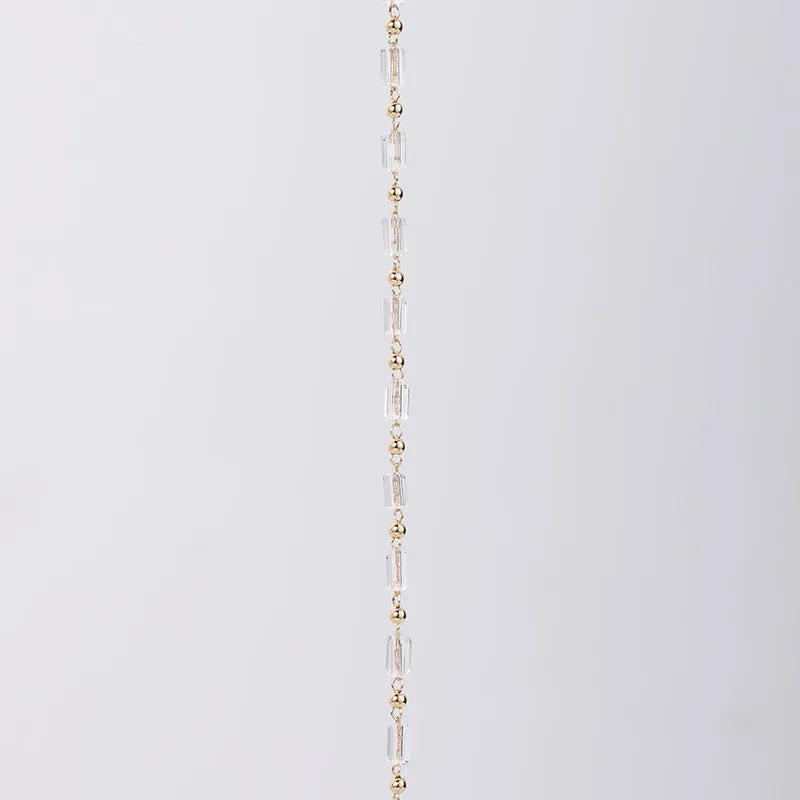 Transparent White Crystal Necklace Material