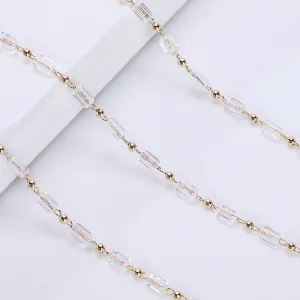 Transparent White Crystal Necklace Material