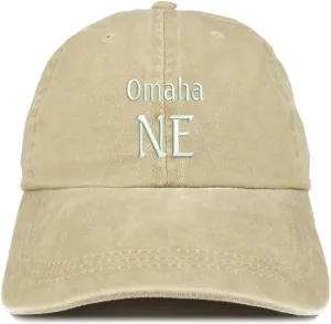 Trendy Apparel Shop Omaha NE Embroidered Pigment Dyed Washed Baseball Cap