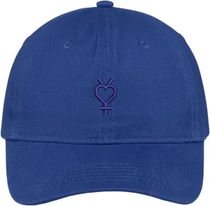 Trendy Apparel Shop Sailor Mercury Symbol Embroidered Cap Premium Cotton Dad Hat