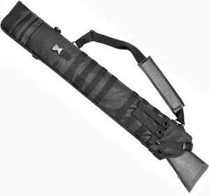 TRINITY Scabbard Padded Case for Ruger Model 14 Ranch Hunting Storage Soft Range molle Holster Bag Shoulder Military Security ATV Horse Motorcycle Truck Quad Carry Padded Bag Black 34 inches Long.