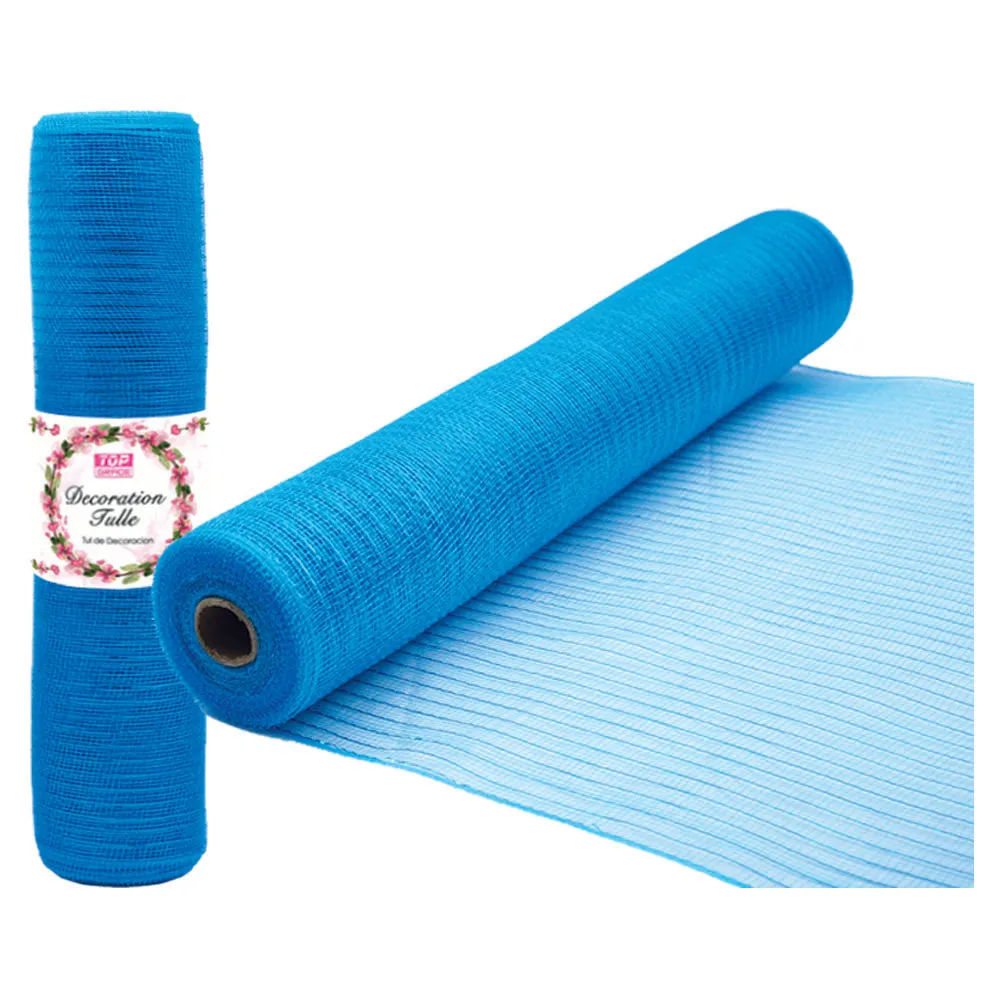 tulle fabric roll turquois 12/72