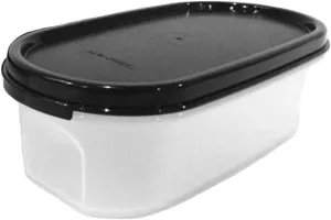 Tupperware Modular Mates Oval #1 (2 cup size) with Black Seal