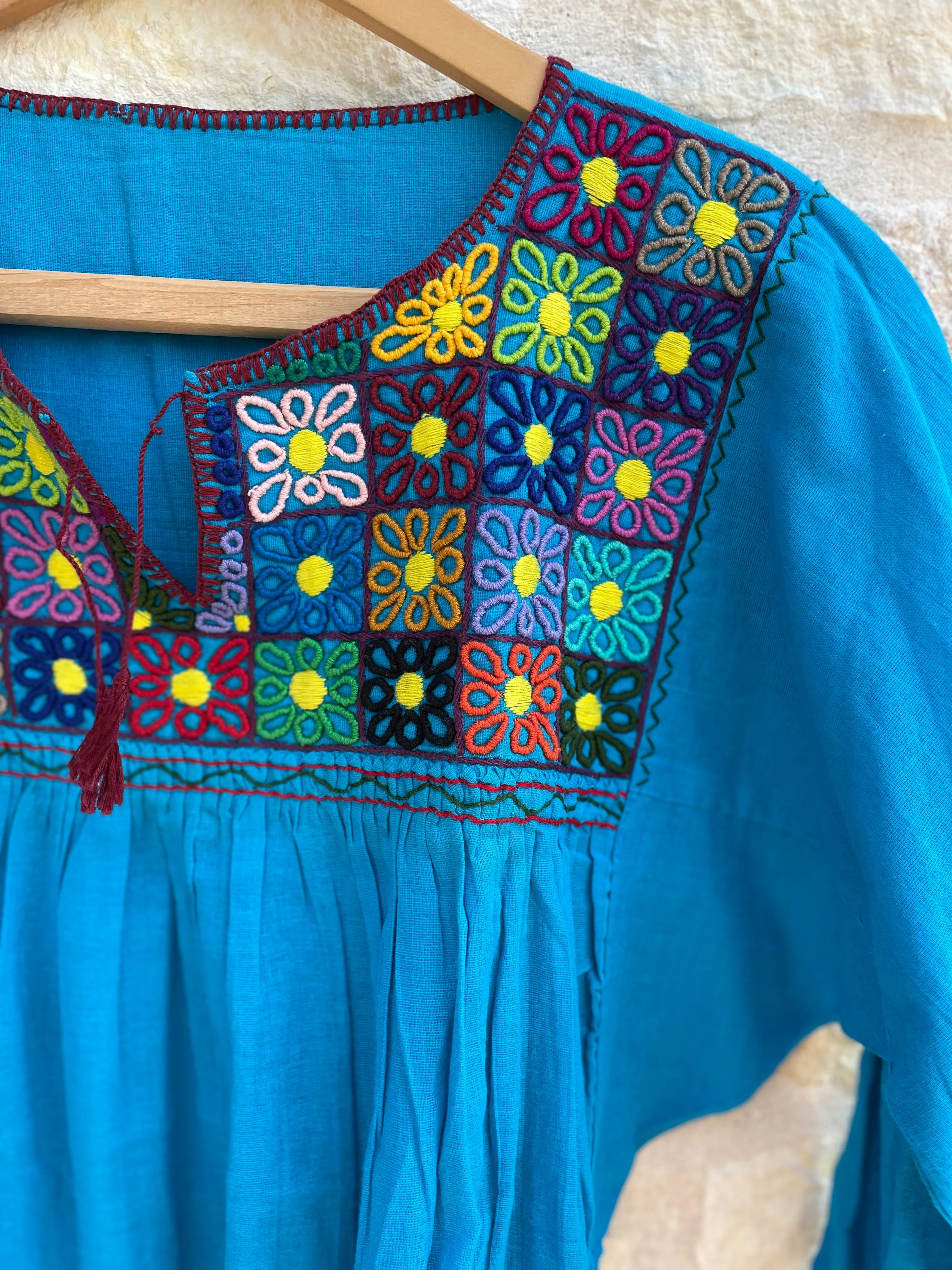 Turquoise Rococo Blouse